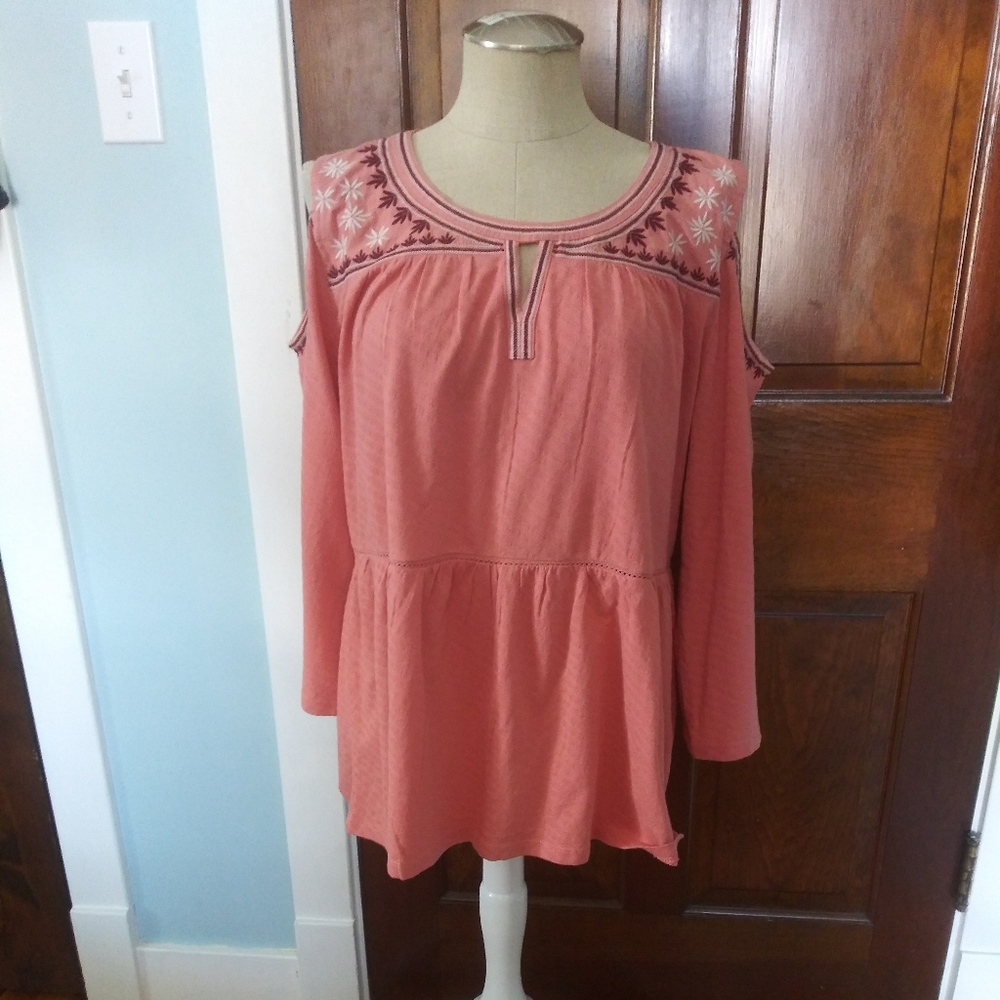 Style&Co. Cold Shoulder tunic blouse